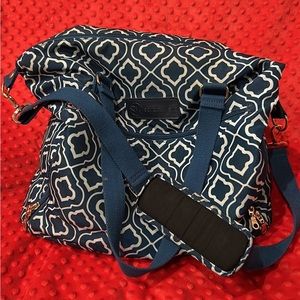 Sarah Wells Lizzy breast pump diaper bag tote